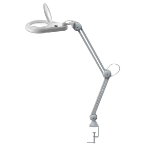 LED Lighted Desk Magnifying Lamp w/ Clamp