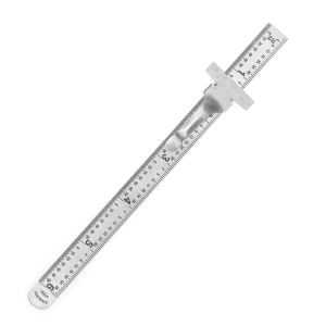 6" x 1/2" Steel Ruler