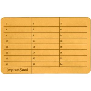 ImpressSeed Cryptocurrency Cold Passphrase Metal Stamp Plate, Gold Color