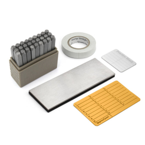 ImpressSeed Cryptocurrency Passphrase Stamping Kit - w/ Gold Metal Stamp Plate