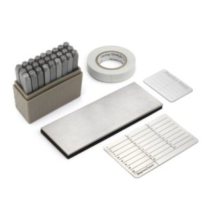 ImpressSeed Cryptocurrency Passphrase Stamping Kit - w/ Silver Metal Stamp Plate