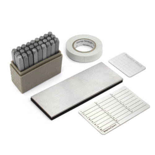 ImpressSeed Cryptocurrency Passphrase Stamping Kit - w/ Silver Metal Stamp Plate