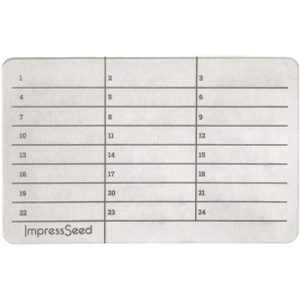 ImpressSeed Cryptocurrency Cold Passphrase Metal Stamp Plate, Silver Color, 5 pack