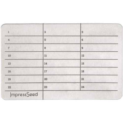 ImpressSeed Cryptocurrency Cold Passphrase Metal Stamp Plate, Silver Color, 5 pack