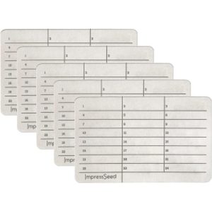 ImpressSeed Cryptocurrency Cold Passphrase Metal Stamp Plate, Silver Color
