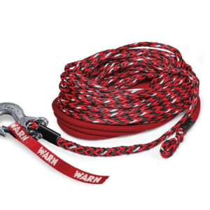 Warn Spydura Nightline Synthetic Rope Assembly w/ Hook, 3/8in x 100ft