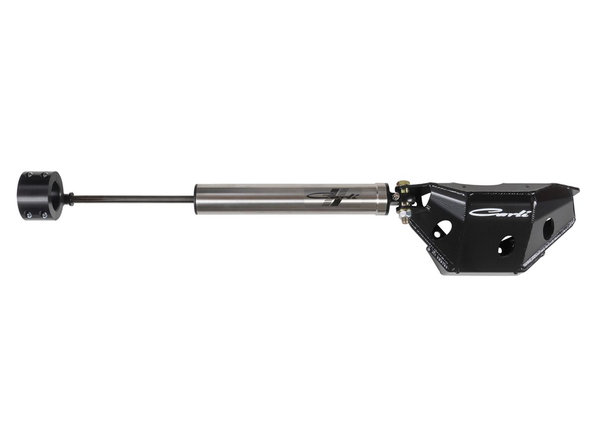 F250 / F350 2005-2022 Ford 4WD Low Mount Steering Stabilizer with Diff Guard by Carli Suspension