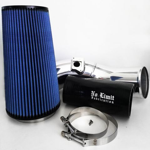 F60CAIPO;6.0 Cold Air Intake Polished Oiled Filter