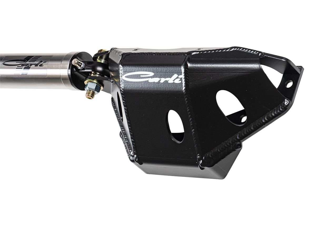 F250 / F350 2005-2022 Ford 4WD Low Mount Steering Stabilizer with Diff Guard by Carli Suspension - Image 2