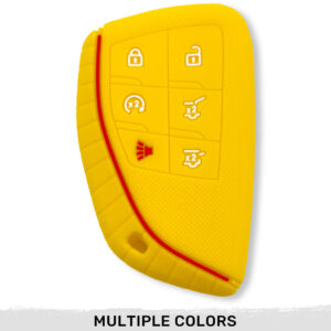 GMC 21-25 Yukon, XL, Denali & 22-25 Hummer EV & Chevy 21-25 Tahoe/Suburban 100% Silicone Rubber Key Fob Cover Premium Quality - Multiple Colors