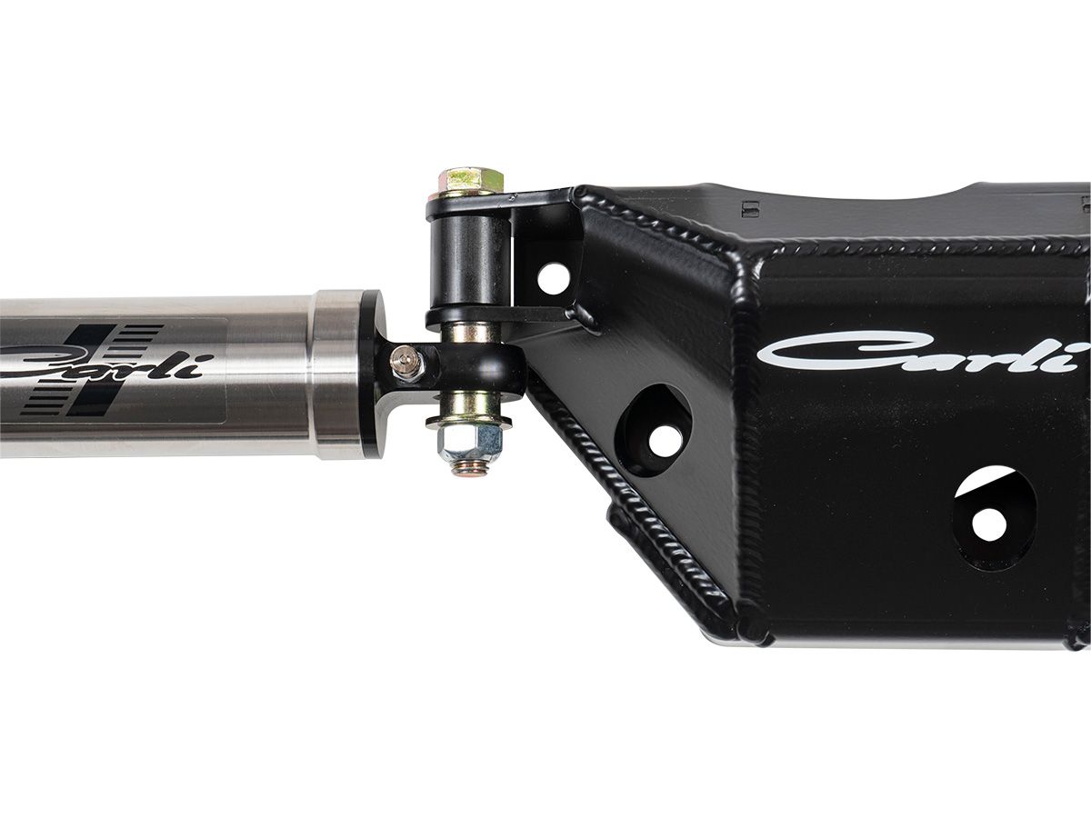 F250 / F350 2005-2022 Ford 4WD Low Mount Steering Stabilizer with Diff Guard by Carli Suspension - Image 3