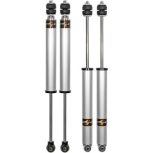 RAM 3500 4X4 DIESEL CARLIDescription The Carli Suspension 2.0 IFP Front & Rear Shocks AS-DLVLSPKG-CS20IFP-A are tailored for those seeking the ultimate on-road ride quality without any intention of off-roading. These shocks are designed to optimize the performance of Carli's 2.5" lift Front Coil Springs, while utilizing the factory rear coils, delivering a ride that excels in on-road conditions, highway driving, city commuting, and towing/hauling scenarios.  Carli Suspension has honed its expertise by pairing their in-house manufactured components with top-tier products from other industry-leading brands. Through rigorous testing and collaboration, Carli has developed an extensive knowledge base to refine shock tuning and design, making them specialists in producing high-quality suspension systems.  The construction of these shocks uses 6063 aluminum, providing outstanding heat dissipation and durability. The 5/8" hardened, chrome-plated steel shafts are engineered to ensure maximum performance. Premium 5WT oil is used in these shocks to offer superior lubricity, damping consistency, and a broad temperature range.  One of the standout features is the inclusion of rubber stem-top bushings, which Carli has carefully selected for their superior performance. While the suspension industry often favors poly bushings, Carli's commitment to quality has led them to use rubber bushings for the stem-top, which better withstands the forces encountered in that position.  The rod ends are crafted from high-quality 6061 billet aluminum, and each is equipped with a single-piece bushing and zinc-plated crush sleeves for precision fitting and longevity. The unique cylinder end cap overlaps the shock body to provide additional support to the internal snap ring, while also acting as a travel limiter for trucks not equipped with Carli radius arms and limit straps.  Features: 9.5" Front and 11" Rear Travel Not compatible with Factory Air-Ride Carli SPEC 2.0" Internal Reservoir (IFP) Shocks, Front & Rear Compatible with 2.5" Carli Front Coil Springs and Factory Rear Leaf Springs Corrosion-Resistant 2.0 Aluminum Body Ensures A Long-Lasting Finish And A Clean Look Designed With On-Road, In Town, Highway And Towing / Hauling In Mind While Being Easy On The Wallet, These Are Great For All-Around Comfort Carli Proprietary Tuning Based Around The Specific Weight Of The Ram 3500 Diesel And Designed To Pair With Carli Leveling Springs, These Shocks Will Ensure A Great Ride  Suspension 2.0 IFP Front & Rear Shocks