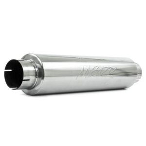 MBRP 4" Quiet Tone Muffler Resonator - Construction: T409 Stainless Steel - Universal