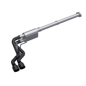 MBRP 3 inch Cat-Back 2.5 inch Dual Pre-Axle (Race Profile) Black Coated 21+ F-150 - S5217BLK