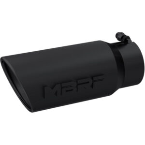 MBRP 4" Inlet / 5" Outlet Dual Wall Angle Cut Black Exhaust Tip T5053BLK