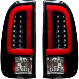 Recon Ford Superduty F250HD/350/450/550 08-16 OLED TAIL LIGHTS - Smoked Lens - 264293BK