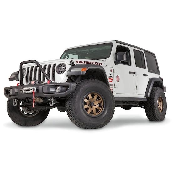WARN 102346 Stinger Grille Guard Tube for 18-26 Jeep Wrangler JL & Gladiator JT with Factory Steel Bumper