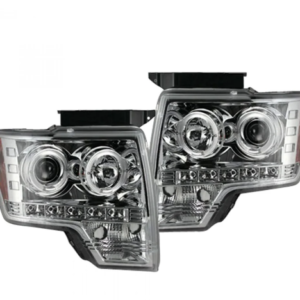 Ford F150 & Raptor 09-14 Projector Headlights in Clear/Chrome