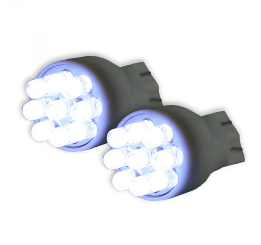 921 T-15 Wedge Style Unidirectional 9 LED Bulbs in White
