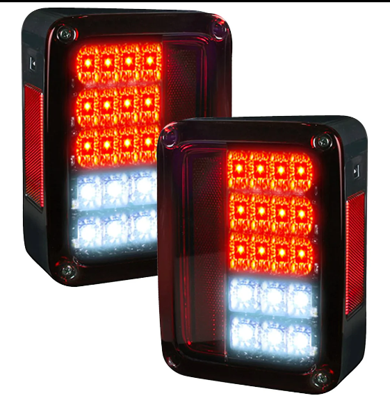 Jeep Wrangler JK 07-18 Ultra Bright LED Tail Lights - Multiple Lens - Image 2
