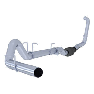 MBRP PLM Series - 4 Inch - AL - Turbo Back Single Side Exit No Muffler Exhaust (Factory CAT) - 2003-2007 Ford F-250/350 6.0L EC/CC S6212PLM