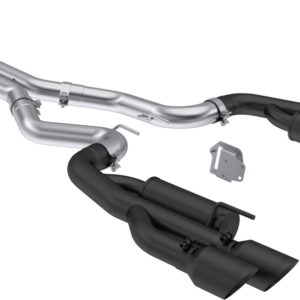 MBRP 3" Cat-Back, Dual Split Rear w/ Quad Black Tips, 2024-2026 Ford Mustang 5.0L, Aluminized Steel, Race Profile